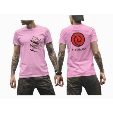 Imagem de Camiseta Anime Naruto Raposa  Algodão Unissex Camisa 100% algodão Naru