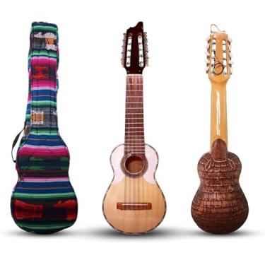 Imagem de Ukulele, guitarra Charango de 10 cordas, acabamento polido à mão, Ukulele exclusivo Charango, instrumento exclusivo para iniciantes profissionais, guitarra exclusiva de 68 cm esculpida à mão,