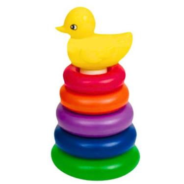 Imagem de Jogo De Argolas Meu Amigo Patinho Brinquedo Didático Bebê Brinquedo Di