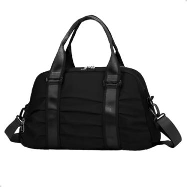 Imagem de Bolsa Mala Feminina Esportiva Treino Academia Fitness Pilates Bag Viagem Porta Tênis (PRETO)