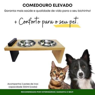 Imagem de Comedouro e Bebedouro Duplo para CACHORRO 600ml - ECO.START