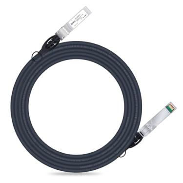 Imagem de ipolex Cabo Twinax SFP+ 10G, cabo passivo de cobre de conexão direta (DAC), 5 m (16,4 pés), para Cisco SFP-H10GB-CU5M, Meraki, Ubiquiti, UniFi UC-DAC-SFP+, Mikrotik, Intel, Fortinet, Netgear, D-Link e