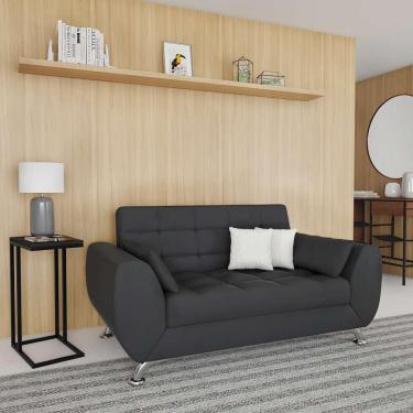 Imagem de Sofá 2 Lugares Luciana Suede Cinza