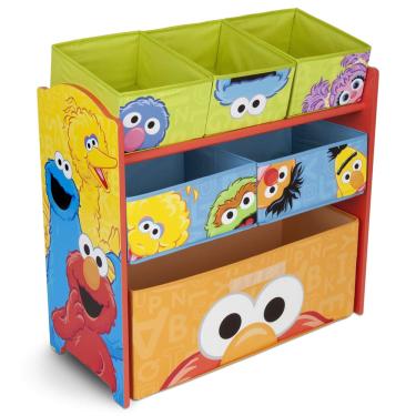 Imagem de Organizador de brinquedos Delta Children Sesame Street 6 Bin Design