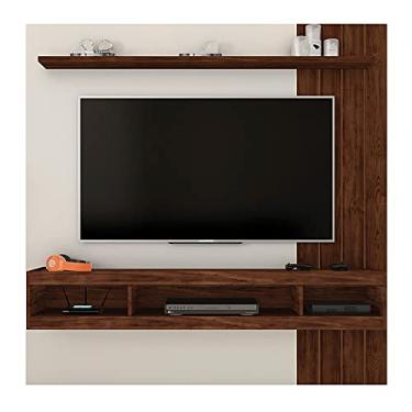 Imagem de Painel para TV até 65" Pequim 1.8 C02 Off White/Havana - Amarena Móveis