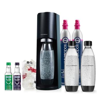 Imagem de SodaStream Terra Sparkling Water Maker Bundle (Black), with CO2, DWS Bottles, and Bubly Drops Flavors