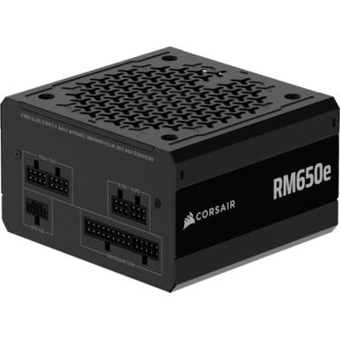 Imagem de CORSAIR RM650e (2025) Fonte de alimentação ATX de baixo ruído totalmente modular com cabo 12V-2x6 – Compatível com ATX 3.1 e PCIe 5.1, eficiência Cybenetics Gold, capacitores 105°C, modo de espera