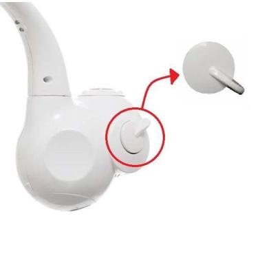 Imagem de Acabamento manopla de registro para torneira elétrica lumen hydra