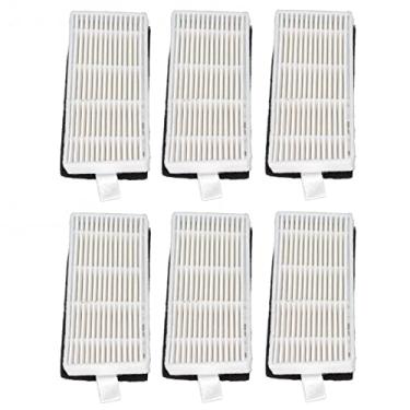 Imagem de Filtro de Substituição de 6 Pacotes Conjunto de Filtro para Lydsto R1 Robot Vacuum Cleaner - Filtro HEPA, Filtro de Algodão e Filtro de Espuma para Desempenho Ideal de Limpeza