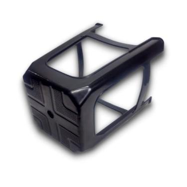 Imagem de Kit 10 Banqueta De Plástico Resistente Reforçada Adulto Preta Até 120kg