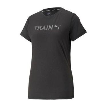 Imagem de Camiseta Puma Graphic Training Preta-Feminino