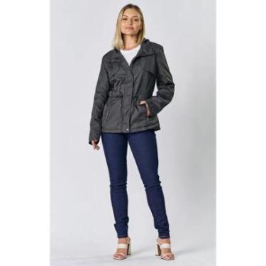 Imagem de JAQUETA CORTA VENTO E ZIPER FEMININA - PRETO - M-Feminino