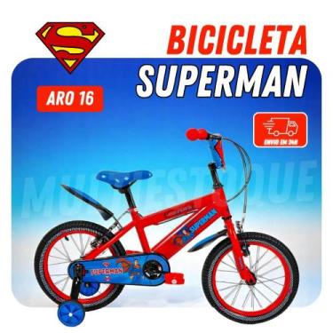 Imagem de Bicicleta Infantil Superman - Aro 16 - UNITOYS