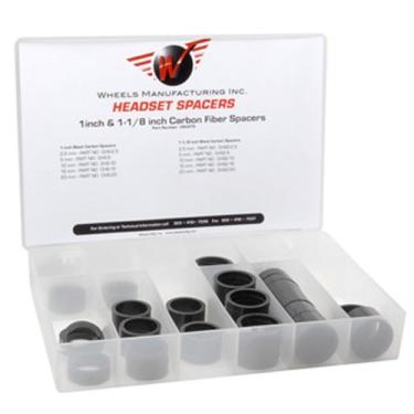 Imagem de Wheels Manufacturing Kit de espaçador de carbono sortido (62 peças), 3,8 cm (1-1/8")