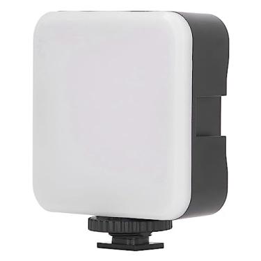 Imagem de Luz de vídeo LED branca na câmera, mini luzes LED para câmera, 49 contas de luz branca, orifício de parafuso de 0,6 cm, iluminação ultra brilhante para fotos e vídeos, lâmpada de enchimento de LED