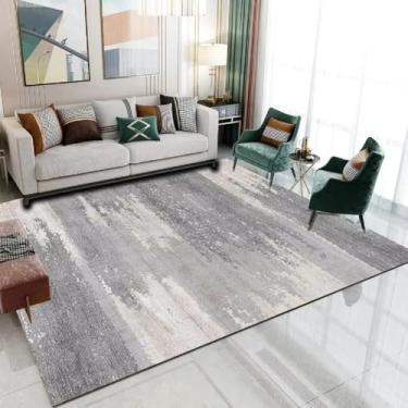Imagem de Tapete Splash-ink Artists Home Moderno Abstrato para Sala de Estar, Luxo Simples, Macio e Curto, de Pelúcia, para Quarto (200x250 cm, 78,7x98 pol./14-Flanela)