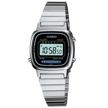 Imagem de Relógio Casio Vintage Feminino Digital Prateado La670wa-1df