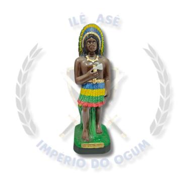 Imagem de Imagem Gesso Caboclo - 20Cm - Arranca Toco