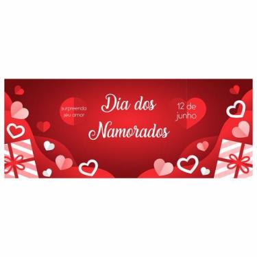 Imagem de Faixas Em Lona Dia Dos Namorados Diversos Modelos 200x080cm - Fabrika 