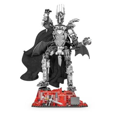 Imagem de YEECHAO Magic Rings Dark Lord Sauron Mech Building Set, Ideas Demon Sauron Model with Light Magma Base, Compatible with Lego Set, Collection Gift for Adults Boys Girls Film Fans (879 PCS)