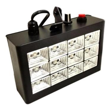 Imagem de Strobo Branco Rítmico Alto Brilho Luz De Festa 12 Leds 15W - Xzhang Du