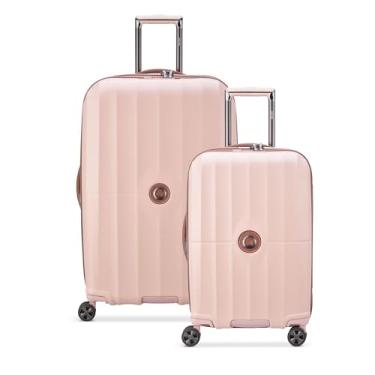 Imagem de DELSEY Paris Mala expansível St. Tropez Hardside com rodas giratórias, rosa, 2-Piece Set (21/28), Bagagem expansível St. Tropez Hardside com rodas giratórias