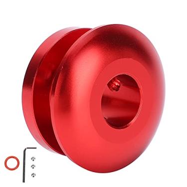 Imagem de Molho de Mudança de Botão Universal Ajuste para a Maioria Dos Carros Aplicação Com a Fixação do Material Capa de Poeira Item de Metal de Tipo: Molagem de Mudança (A (vermelho))