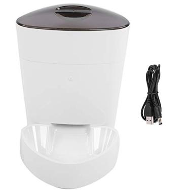 Imagem de Alimentador de gatos automáticos de Vomeko ， alimentador automático de animais de estimação cães inteligentes cães de cães de gato alimentador de plástico sem bateria