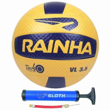 Imagem de Bola de Vôlei de Quadra / Praia Rainha VL 3.5 Oficial + Bomba de Ar, A