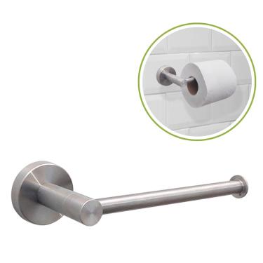 Imagem de Porta Papel Higiênico Premium Luxo Inox Parede 17Cm Flvx