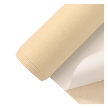 Imagem de Couro autoadesivo Remendo Autoadesivo Para Reparo De Couro, Kit De Reparo De Sofá De Couro, Tecido De Couro Vinílico À Prova D'água Para Reparo De Móveis(Beige yellow)