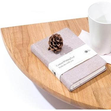 Imagem de Prateleira De Canto De Madeira - Extremidade Redonda Madeira De Carvalho Pendurada Na Parede Prateleiras De Armazenamento Mesa Estante Gavetas Exibição Quarto Escritório Decoraçã, 35cm