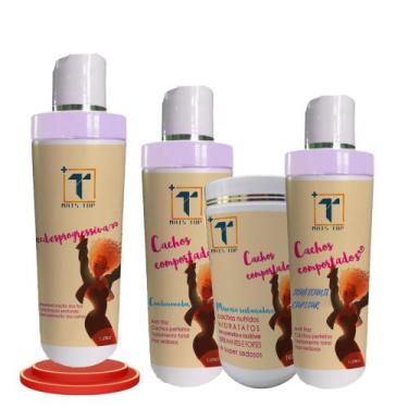 Imagem de Kit Transição Capilar  Desprogressiva 1L + Shampoo 1L + Máscara 1L + T
