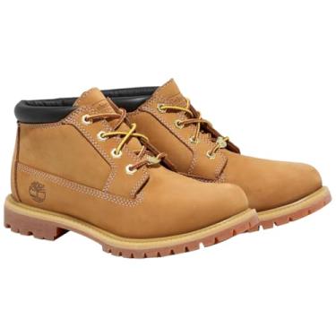 Imagem de Timberland Nellie Chukka feminina impermeável, Nobuck de trigo, 5 Wide