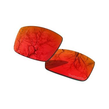Imagem de ToughAsNails Lentes de reposição para óculos de sol Oakley Gascan OO9014 - HyperVision Plus Vermelho Cromado - Polarizado Ultra