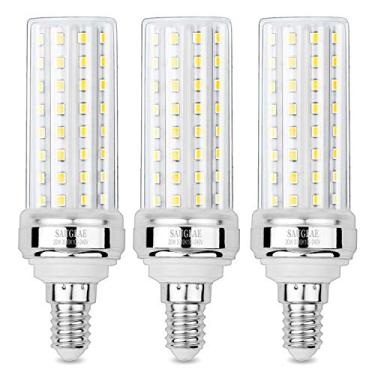 Imagem de SAUGLAE Lâmpadas Led De Milho 20 W, Equivalente A Incandescentes 150 Branco Quente 3000 K, Não Regulável, 2000 Lm, E12, Pequena Lâmpada Parafuso Edison, Pacote Com 3