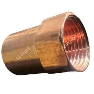 Imagem de (4) EZ-FLUID 3/10.2 cm FTG x 1/5.1 cm FIP LF Adaptador fêmea de bucha de cobre, Street Ftg x FIP, suor para rosca fêmea, adaptador de bucha redutora acessórios de tubos de cobre de solda encanamento