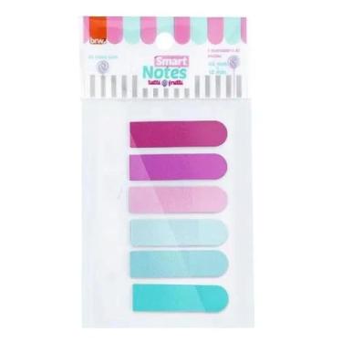Imagem de Marcador de Página 12x44mm Tutti-Frutti para Fichário 6 Cores, BRW