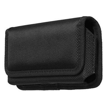 Imagem de AQ Mobile Capa de cinto horizontal coldre para celular, tamanho G (tamanho interno: 15,2 x 7 x 1,1 cm) nylon, clipe de cinto, para Samsung Galaxy S24 S23 iPhone 16 15 14 13 12 11 Pro