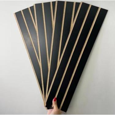 Imagem de Painéis Ripados Autocolantes 50cm/11cm! (20, Preto)