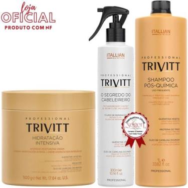 Imagem de Trivitt: Hidratação Intensiva 500g, O Segredo Do Cabeleireiro 300ml e 