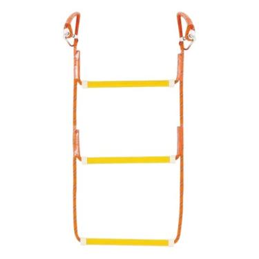 Imagem de Colaxi Escada de corda marinha, escada de natação, degraus práticos, estáveis ​​e antiderrapantes, portáteis para lancha, canoagem, barcos de pesca, barco, 3 Degraus 85x35cm