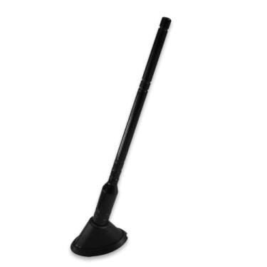 Imagem de Antena Decorativa Haste Preta em Alumínio Gol G5 195mm Para Teto de Carro Veículo Universal Parte Dianteira