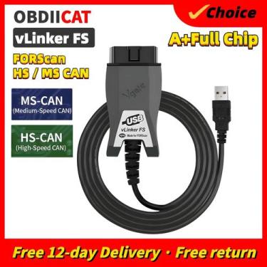 Imagem de Scanner De Diagnóstico Automotivo Universal OBD2 Vgate vLinker FS ELM3