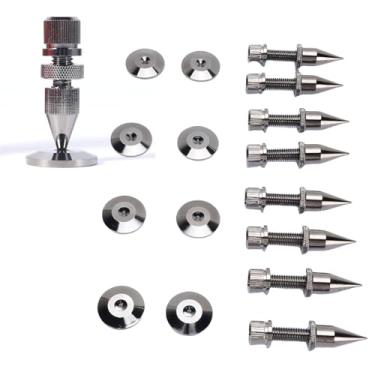 Imagem de Diyeeni O Alto -falante Pula Protetores de Piso 8 Conjuntos, Isolamento de Alto -falante à Prova de Choque Feet para Amplificador HiFi, Subwoofer, Gravador DAC, Plataforma Giratória,