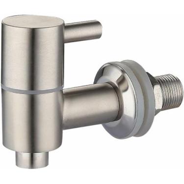 Imagem de Torneira Monocromada Cozinha Inox Para Bebedouro Suqueira Prata - RS V