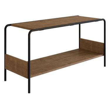 Imagem de Sapateira Banco Para Hall De Entrada Industrial 1 Prateleira Vermont/preto