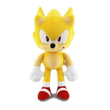Imagem de Pelucia Super Sonic Sonic The Hedgehog Boneco 30Cm
