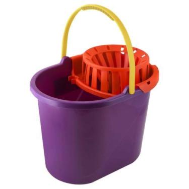 Imagem de Balde Plástico com Espremedor - 14 Litros - Roma