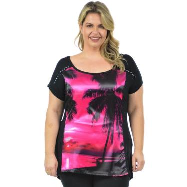 Imagem de Blusa cetim luxo plus size fenomenal Vermelho 52-Unissex
